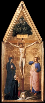 crucified christ with the virgin