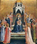 virgin and child enthroned