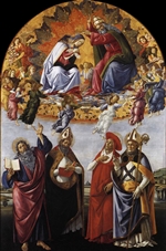 Coronation of the Virgin (San Marco Altarpiece) - Botticelli
