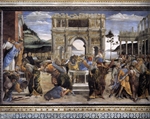 The Punishment of Korah and the Stoning of Moses and Aaron - Botticelli
