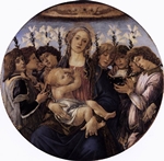 Madonna and Child with Eight Angels - Botticelli