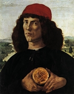 Portrait of a Man with a Medal of Cosimo the Elder - Botticelli