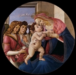 The Virgin and Child with Two Angels - Botticelli