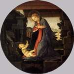 The Virgin Adoring the Child - Botticelli