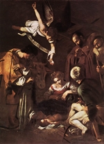nativity with saints
