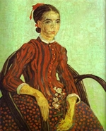 La Mousmé Seated in a Cane Chair