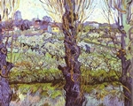 View of Arles. Orchard in Bloom