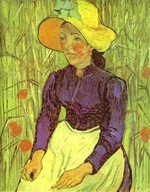 Peasant Woman with Straw Hat. Auvers-sur-Oise