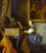 Young woman seated at the virginals