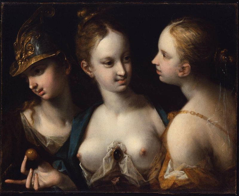 Pallas Athena, Venus and Juno  - Hans Von Aachen