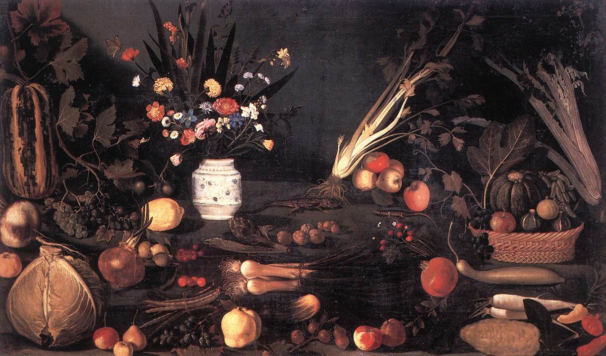 Still life with Flowers and Fruit