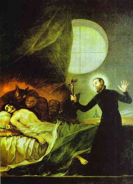 St. Francis Borgia Exorcising