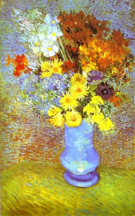 Vase with Daisies and Anemones